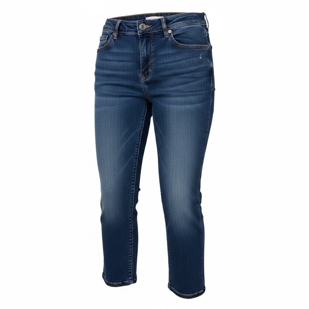 Faded Glory Jeans Women’s Sz 12 Dark Wash Classic Stretch Straight Leg Bluestone